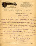 Letter from Mr.Soledad, 1901