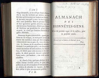 Almanach, page 1