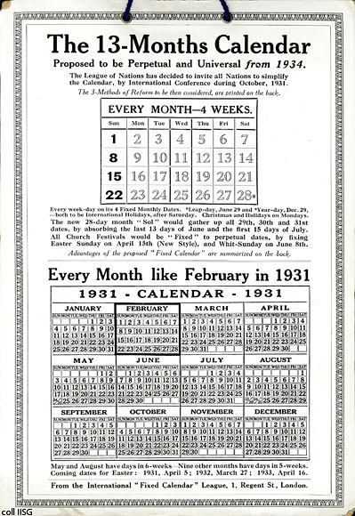 13-months Calendar