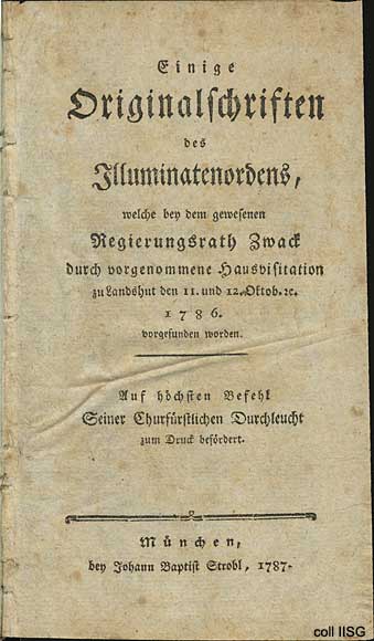 Einige Originalschriften des Illuminatenordens