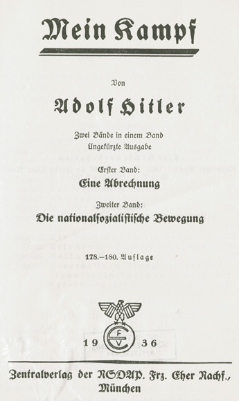 Mein Kampf van Adolf Hitler (1936)