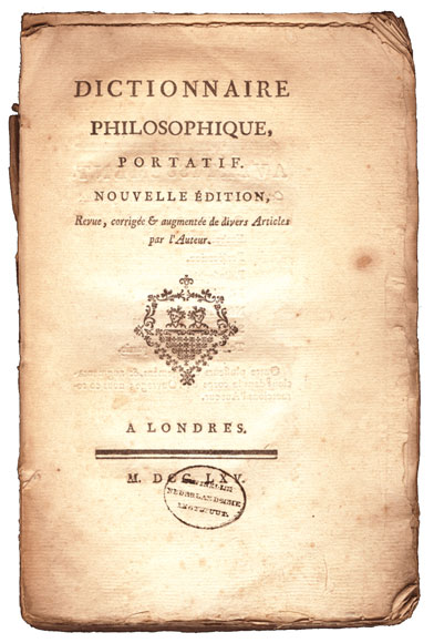 Dictionnaire philosophique, portative