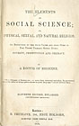 The Elements of Social Science