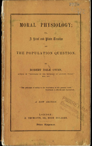 Robert Dale Owen, Moral physiology