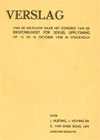 Verslag van de delegatie naar ... 1938 in Stockholm