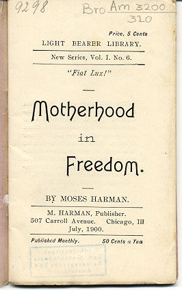 Motherhood in Freedom